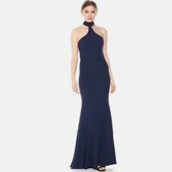 Dress the Population Women's Taylor Halter Gown